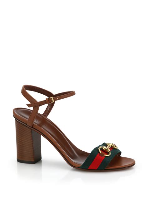 gucci horsebit leather sandals|Gucci Horsebit sandals heels.